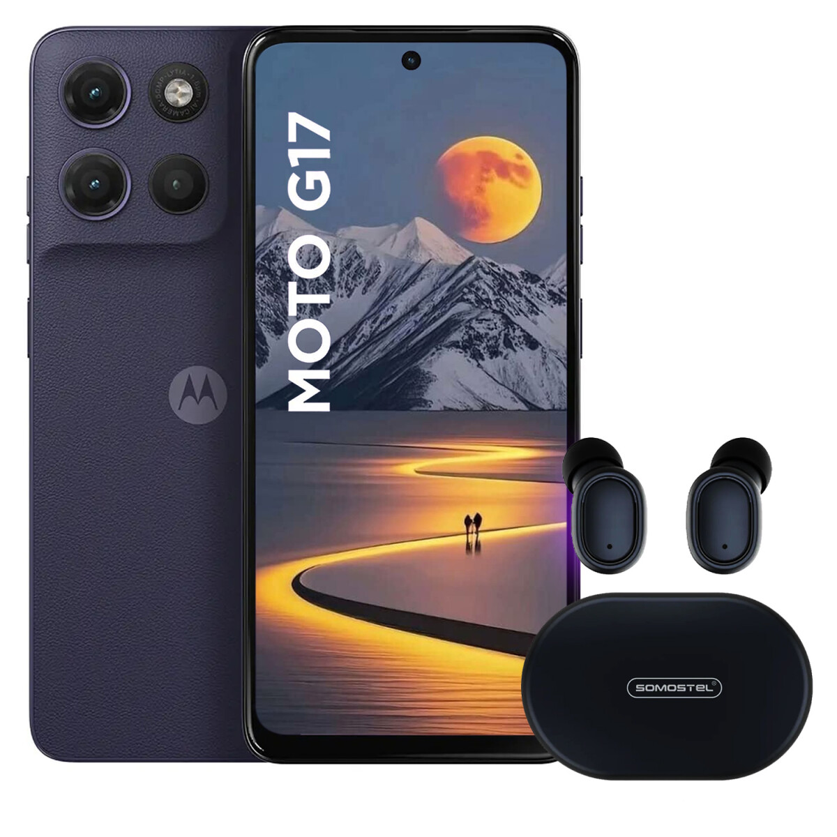 Motorola G17 4gb + 8gb Ram 256gb 4g + Regalo - VIOLETA 