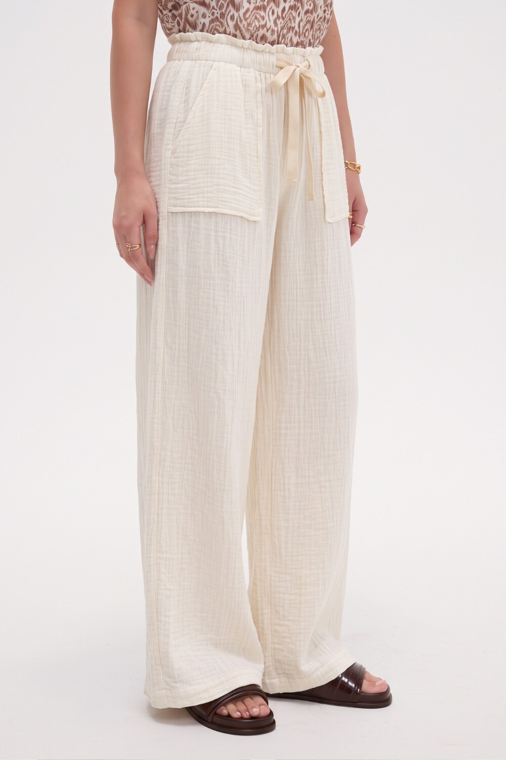 Pantalon Ravenea Marfil / Off White