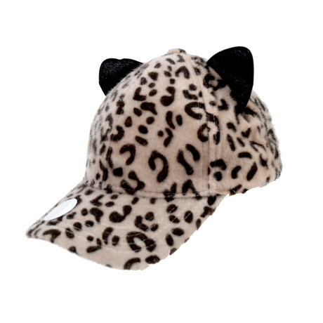 GORRO C/VISERA Y OREJAS ESTAMPADO ANIMAL PRINT 16X10CM GORRO C/VISERA Y OREJAS ESTAMPADO ANIMAL PRINT 16X10CM