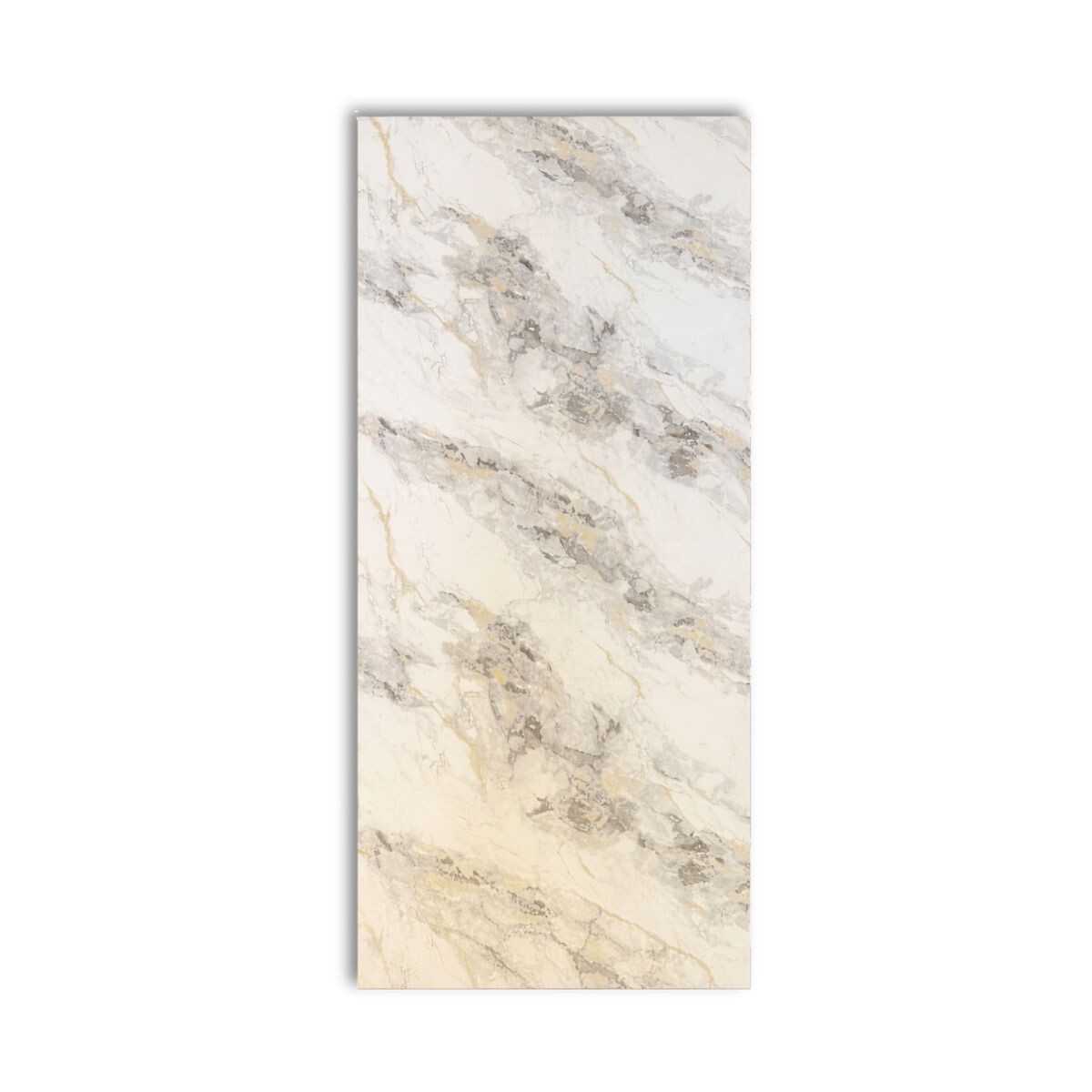 Placa De Pvc Mármol Blanco Y Gris 122x244cm X 3mm 