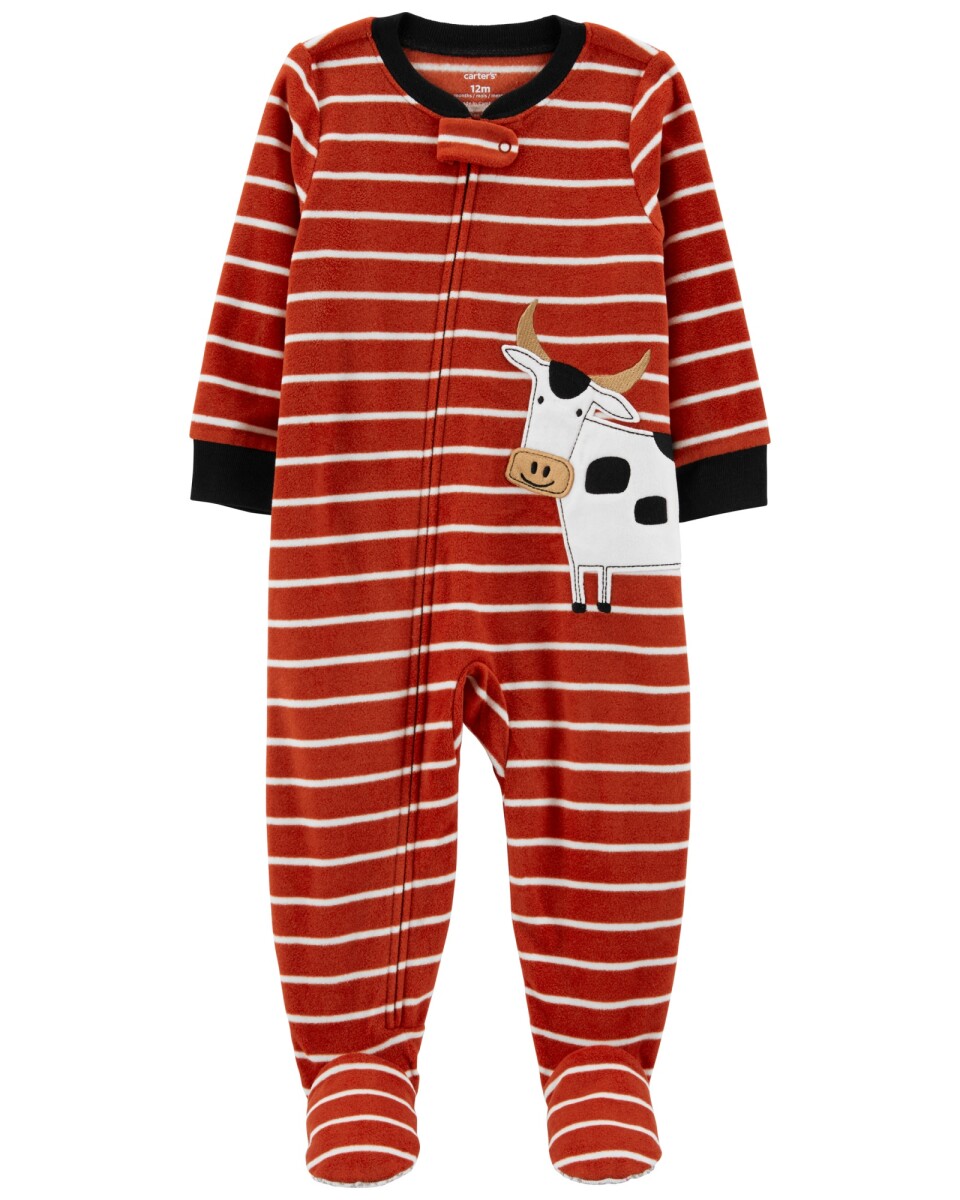 Pijama con Pie Vaca Micropolar 