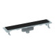Desague De Duchero Lineal Con Rejilla Negro Mate 83 Cms Acero Inoxidable