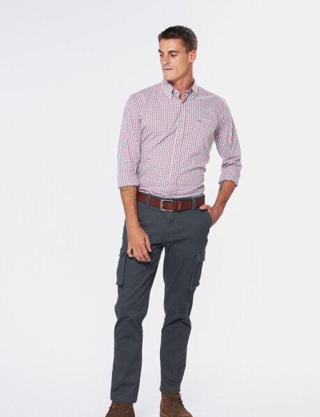 PANTALÓN CARGO Gris Oscuro