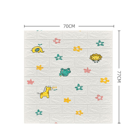Set 12 Revestimiento 70x77 3D Infantil Adhesivo Pared Jug004012-ni