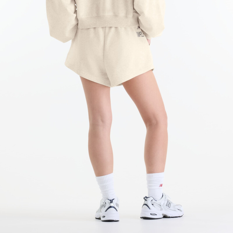 Short Newbalance Trackside French Terry mujer WB62232JLIT Crema