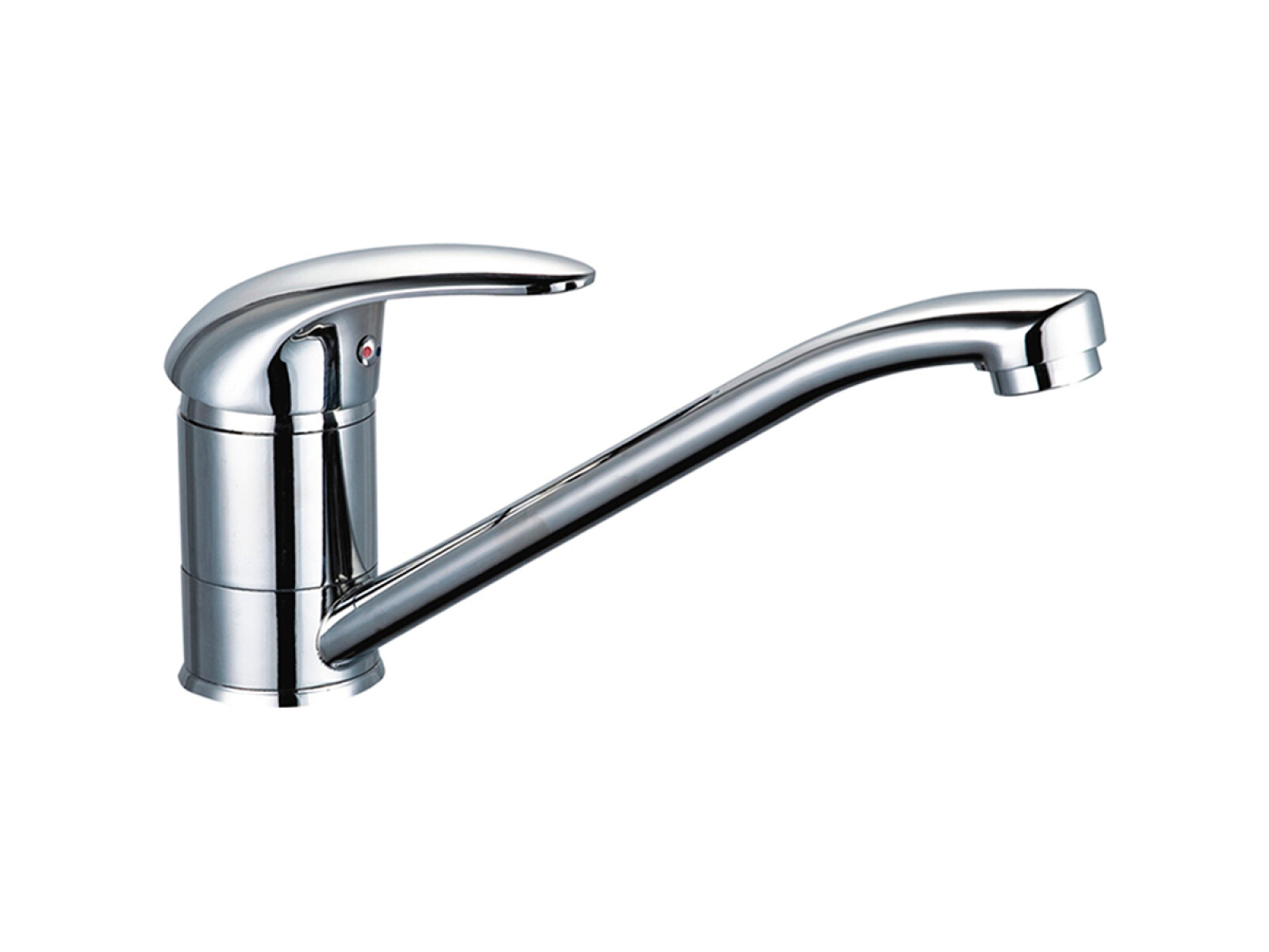 Griferia Mesada Pico Bajo Monocomando Brillo Cocina 25Cm 