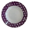 Plato Hondo Con Diseño De Lunares - Violeta - Bg Plato Hondo Con Diseño De Lunares - Violeta - Bg
