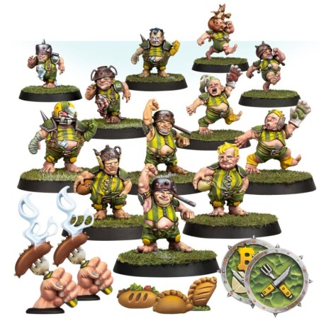 Blood Bowl Halfling Team - The Greenfield Grasshuggers Blood Bowl Halfling Team - The Greenfield Grasshuggers