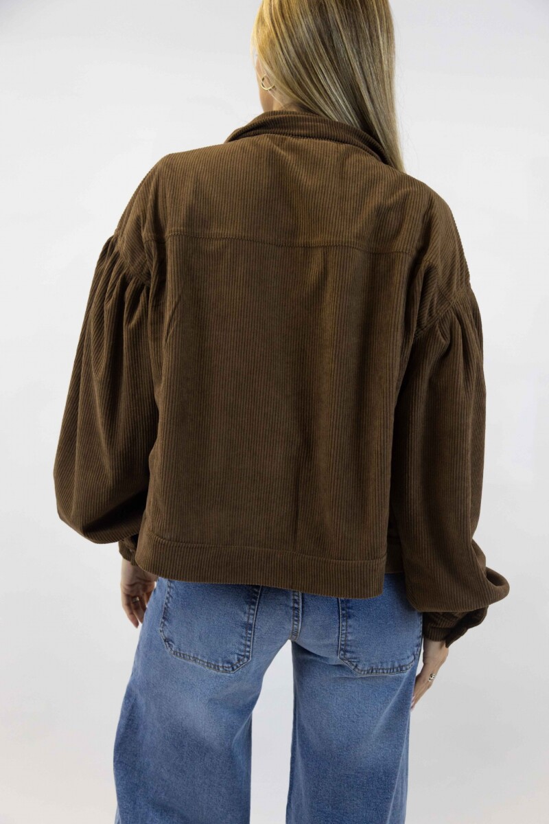 Campera Pana Princess Marrón