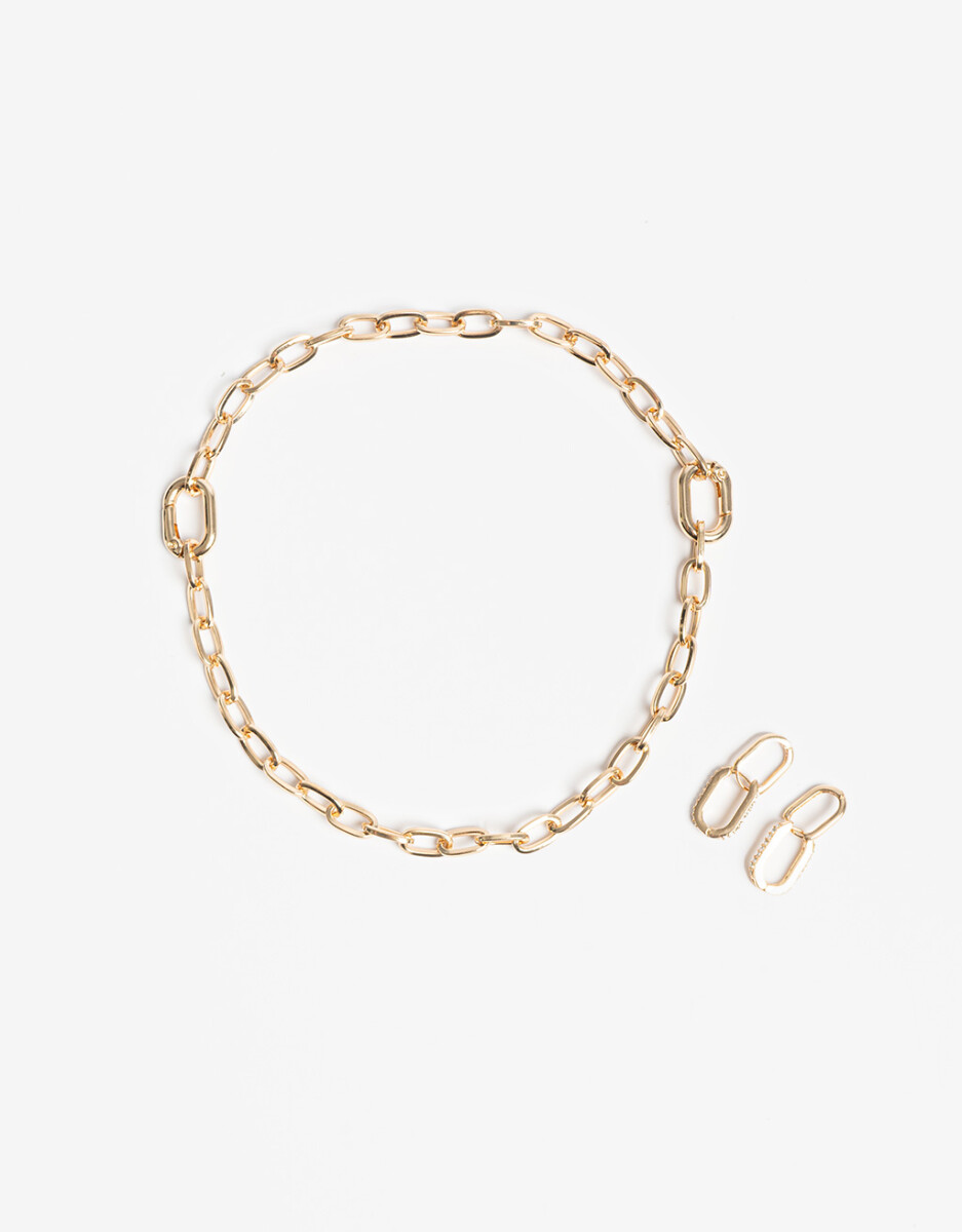 Set De Aros Y Collar Intercambiables 