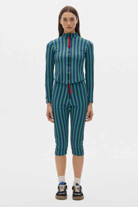 Calza Capri Green/Blue