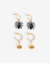 Aros Argollas Set Halloween Argollas Sets Halloween - Combinacion Multicolor