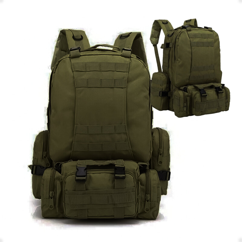 Mochila Táctica Grande Waterproof 60l Sistema Molles Verde