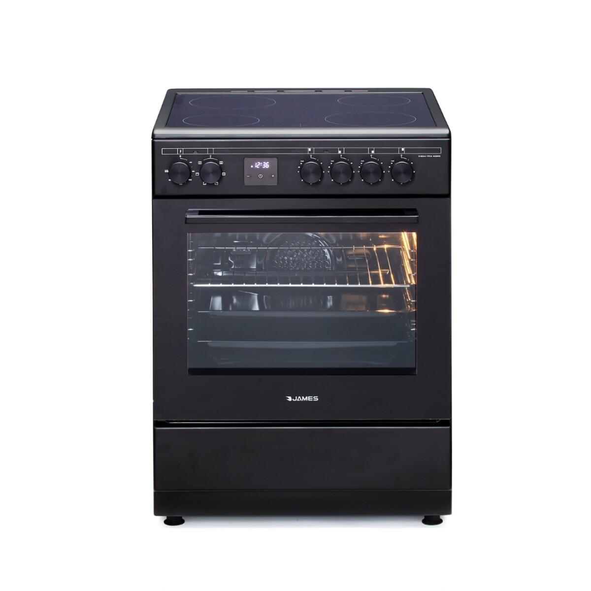 Cocina James 4D C204A VTKS vitrocerámica negra 