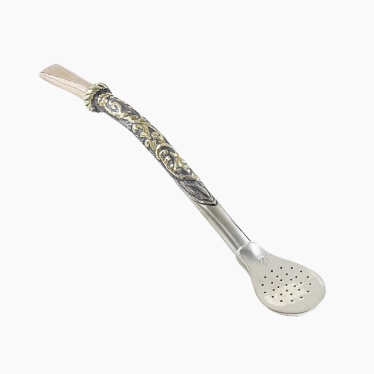 Bombilla En Plata 925 Y Oro 