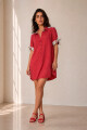 VESTIDO LINO POLO CORAL