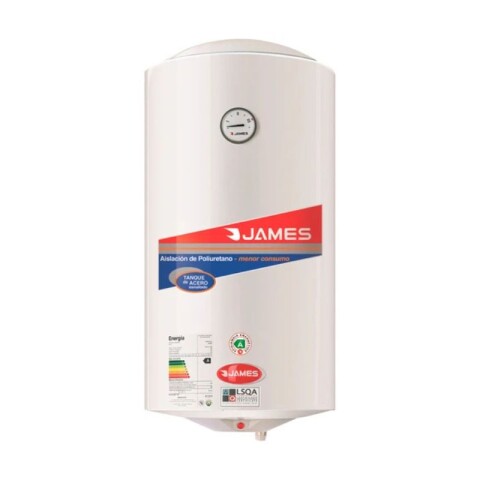TERMOTANQUE JAMES 60L ACERO Blanco