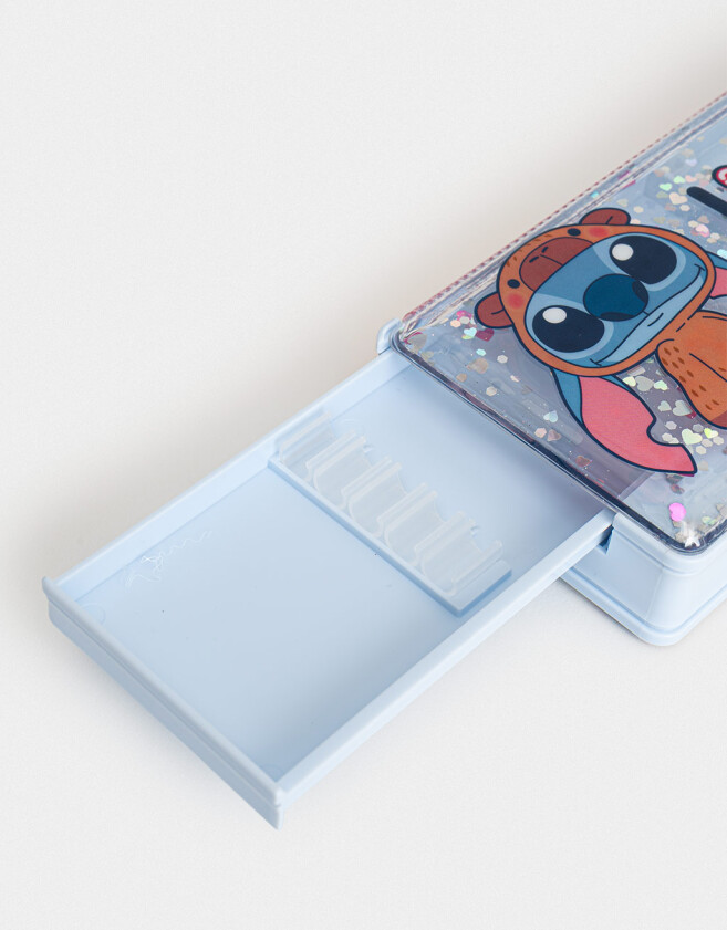 Cartucheras Retro Cartuchera Retro "stitch Capybara" - Azul Celeste