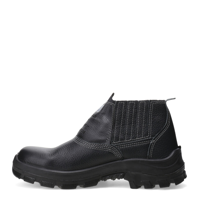 Botines Unisex Worker Elastizado Puntera Composite Negro