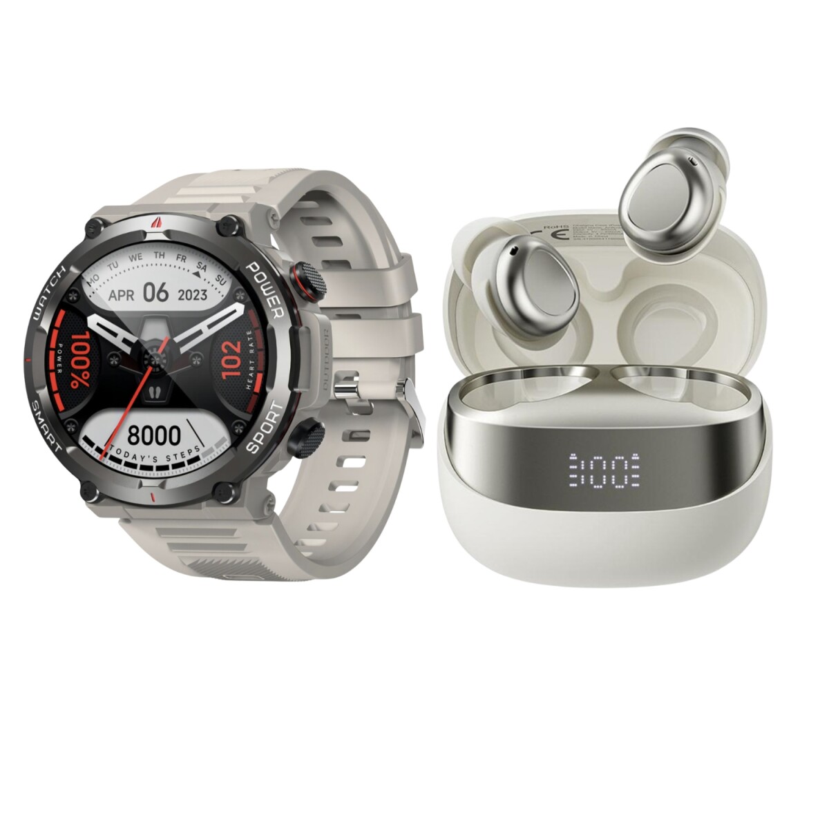 Combo BLACKVIEW Smartwatch Deportivo + Auriculares 