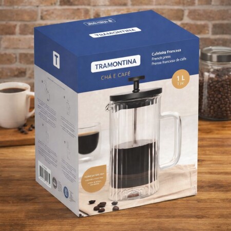 Cafetera Prensa Francesa de Vidrio 1 litro Tramontina Cafetera Prensa Francesa de Vidrio 1 litro Tramontina