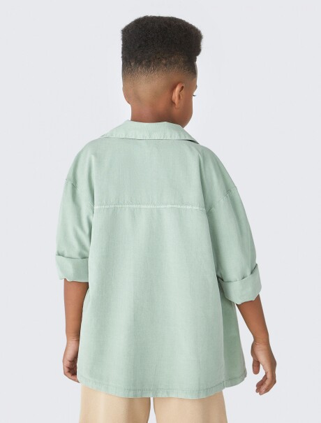 CAMISA INFANTIL DE SARGA INFANTIL VERDE