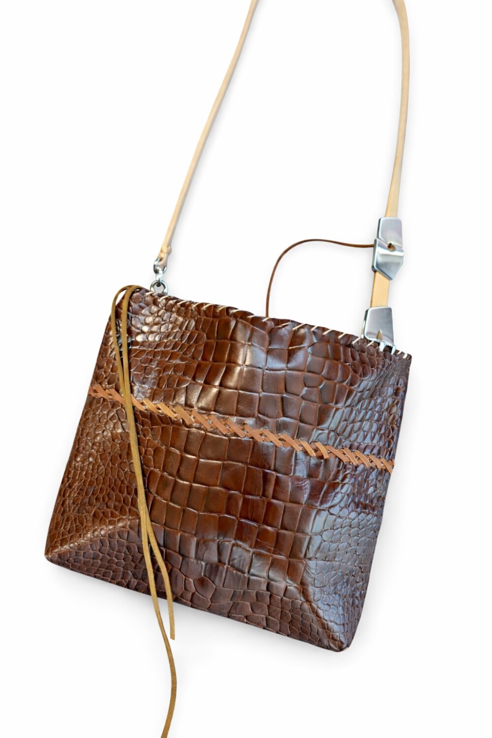 Jewel Envelope Bag Caramel