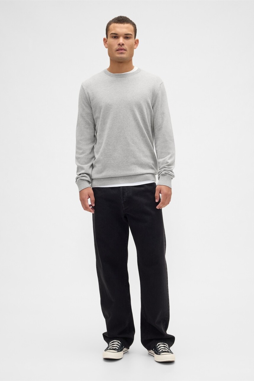 Buzo Algodón Cuello Redondo Hombre B10 Grey Heather