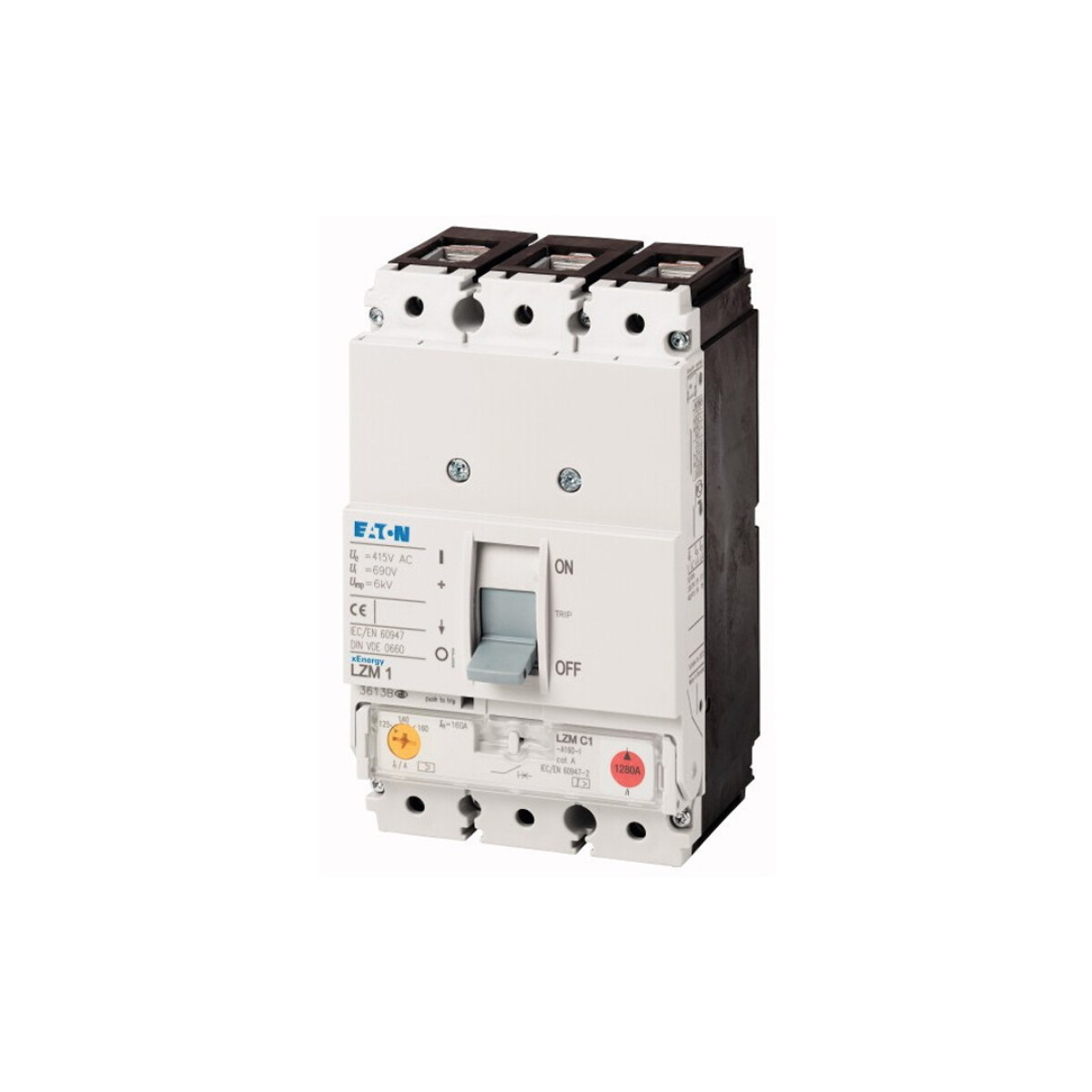 Interruptor automático serie LZMC1-A 3P 55KA/240V-36KA/415V Eaton - 63/80A 