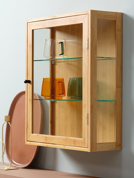 Armario pared RIBE 1 puerta cristal natural Armario pared RIBE 1 puerta cristal natural
