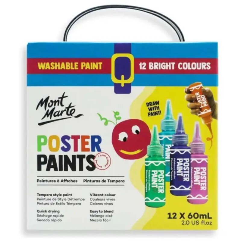 Tempera Poster paint secado rapido 60ml- Mont Marte Tempera Poster Paint Secado Rapido 60ml- Mont Marte