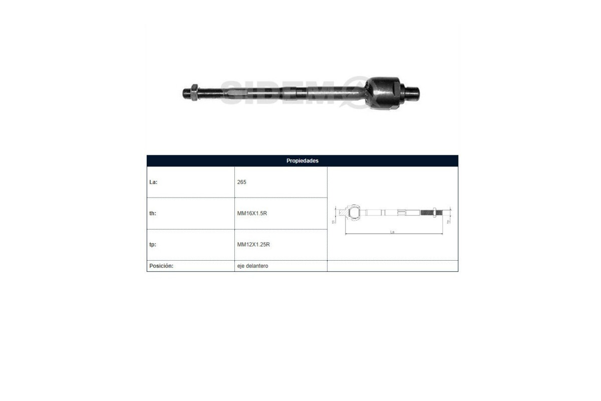 Mate Ford Festiva, Kia Pride 94-05 Der/Izq Mate Ford Festiva, Kia Pride 94-05 Der/Izq