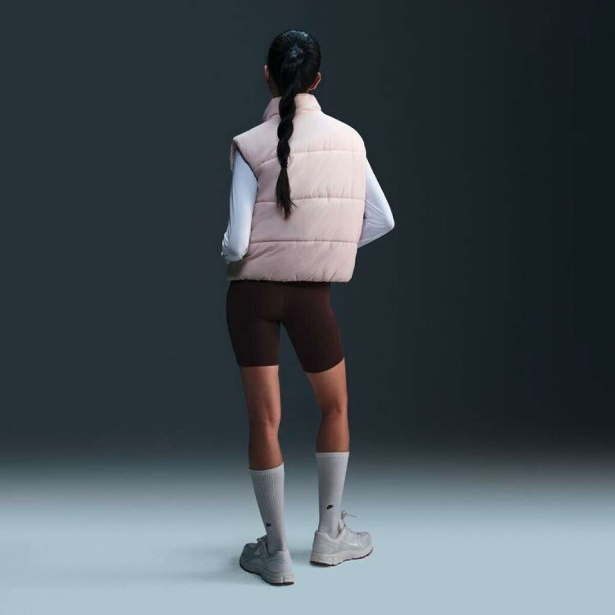 Abrigo Nike Sportswear Classic Puffer de Mujer - Blanco 