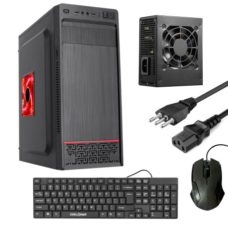Coolmax - H5 - Combo Atx - Fuente Atx 600W. Incluye: Mouse y Teclado. 001