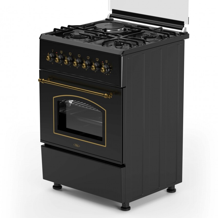 Cocina combinada Dikler 4H D-6 Colonial inox. Cocina combinada Dikler 4H D-6 Colonial inox.