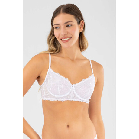 Soutien con aro amapola Blanco