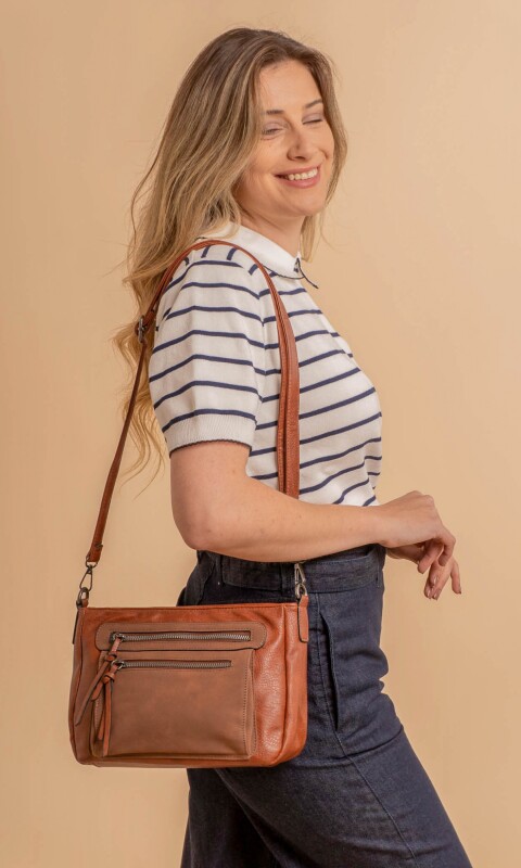 BANDOLERA MORRAL ANEMONA HABANO