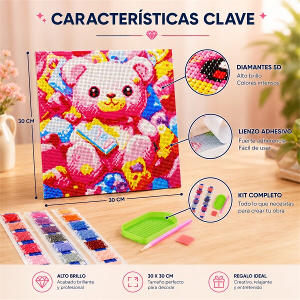 Kit de Pintura Diamante 5D Diamond Painting 30 x 30 cm DISENO 3