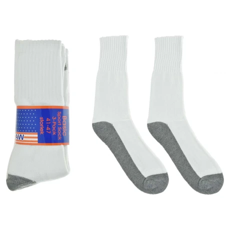 MEDIA PACK X3 PARES DEPORTIVA BLANCA/GRIS MEDIA PACK X3 PARES DEPORTIVA BLANCA/GRIS