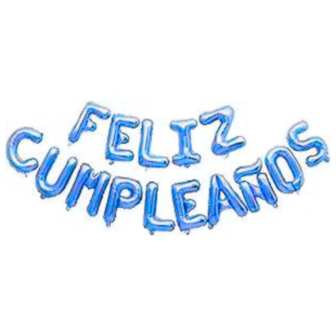 Globo Letras Inflables Feliz Cumpleaños Azul