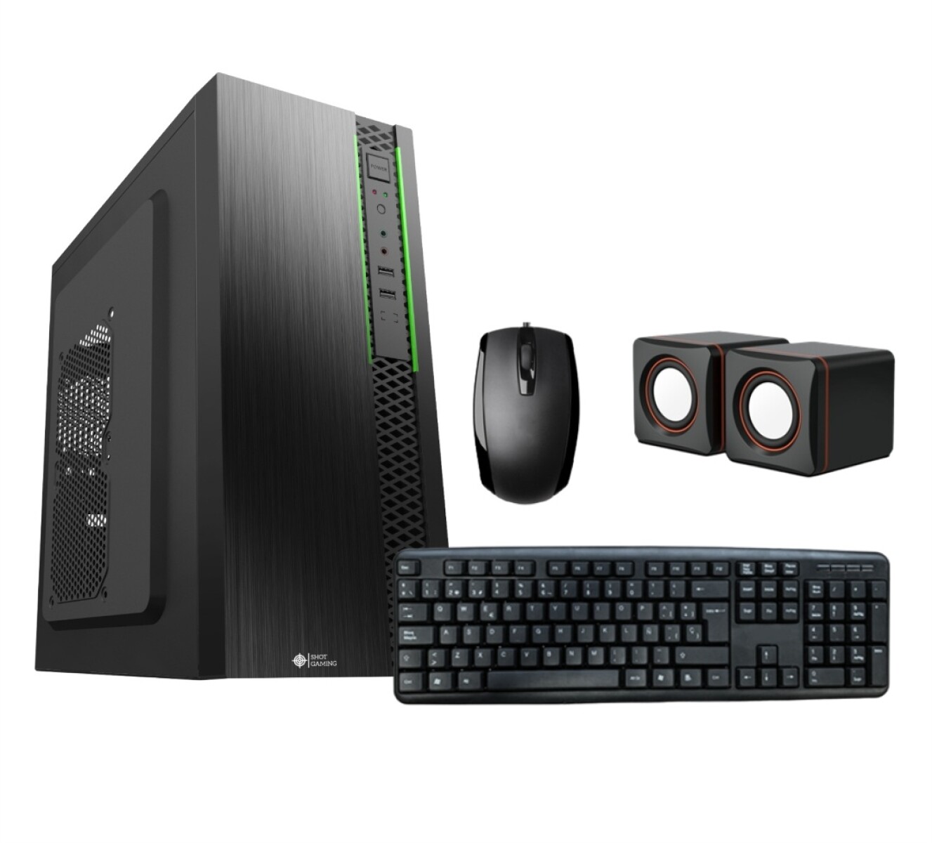 Gabinete Combo Atx Shot Gaming 600W 