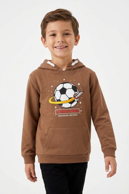 Buzo estampado MARRON