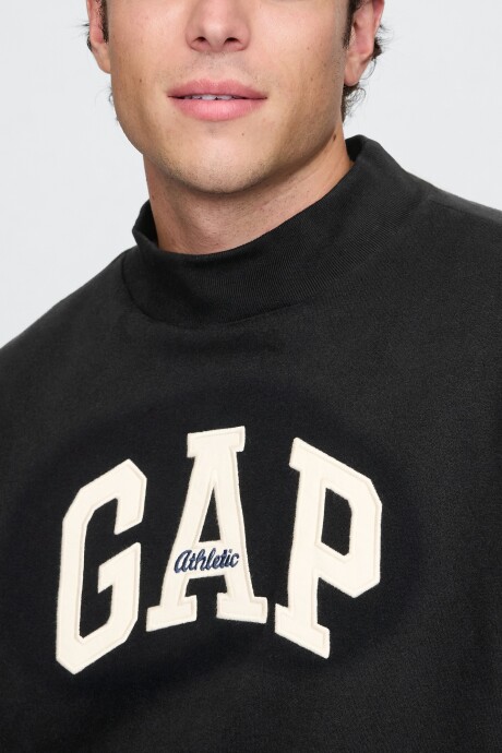 Remera Logo Gap Manga Larga Black