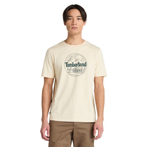 Polo Mountain Graphic Manga Corta Hombre Angora