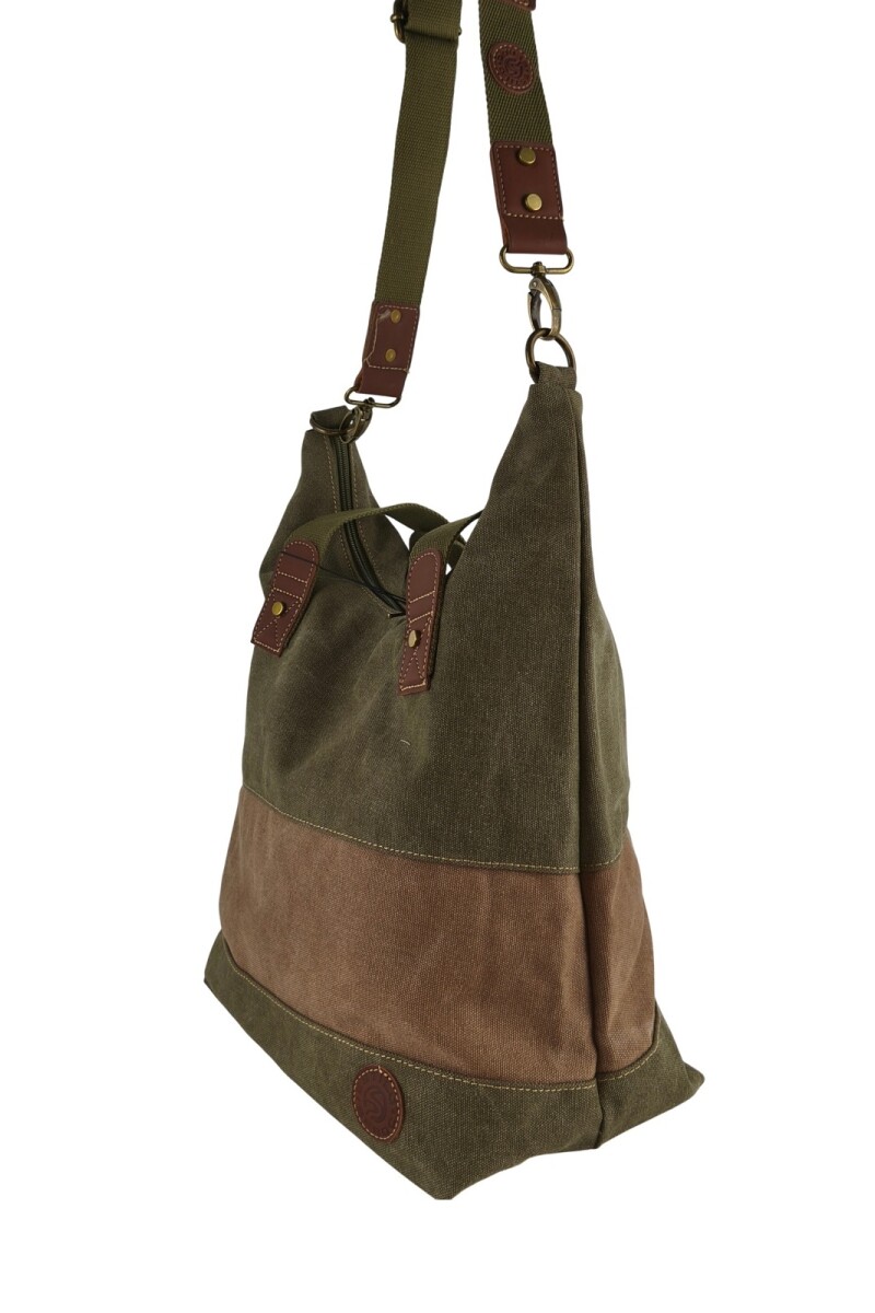Bolso cartera lona Verde