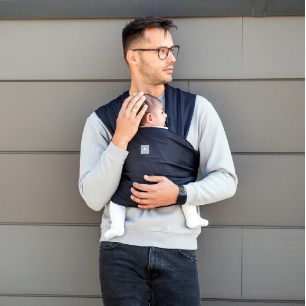 Mochila porta bebe fular SLING Kikkaboo negro