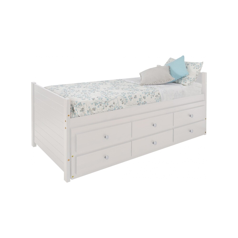 CAMA MARINERA 1 PLAZA MADERA BLANCO CAPTAIN