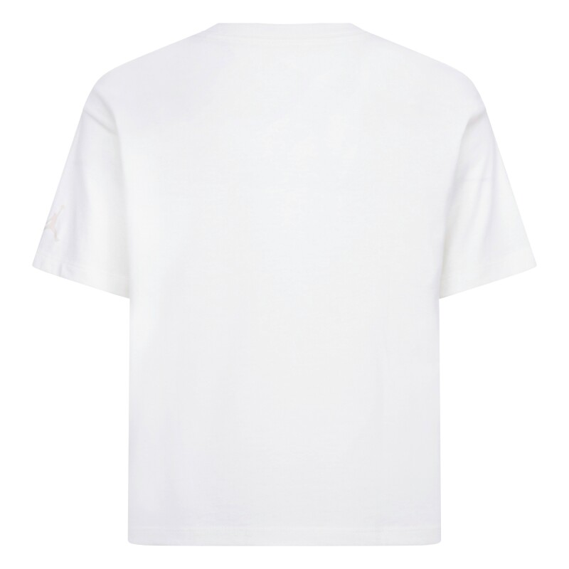 Camiseta Jordan High Brand Read Ss de Niña Blanco