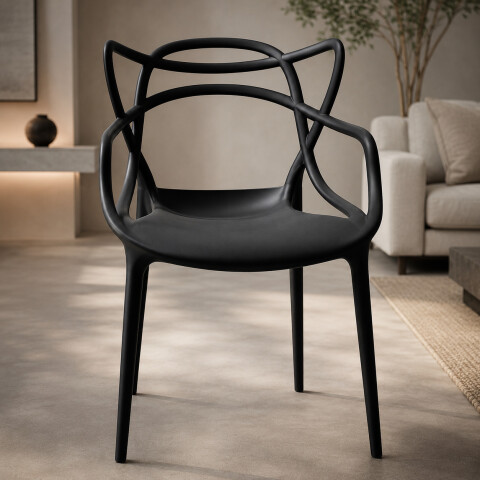 Silla de Comedor ComboHome Allegra Pack X6 Negro 1