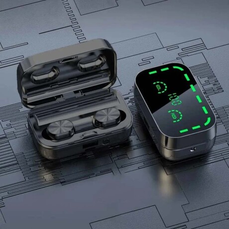 Auriculares YD05 Bluetooth Inalámbricos Recargables Táctiles Negro